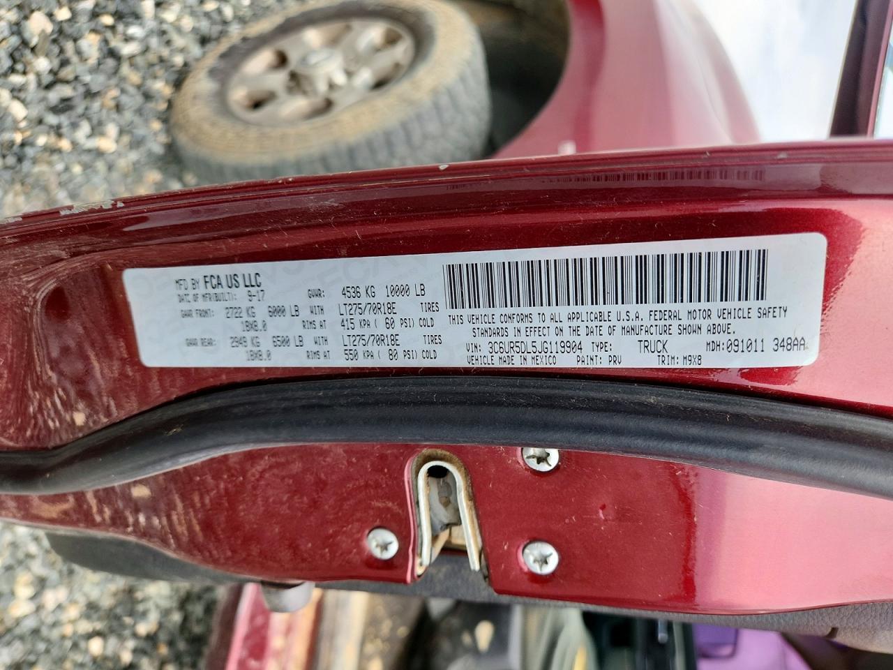 2018 Dodge RAM 2500 SLT
