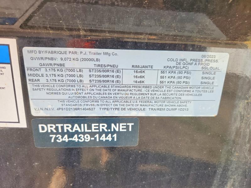 2024 PJ Dump Trailer