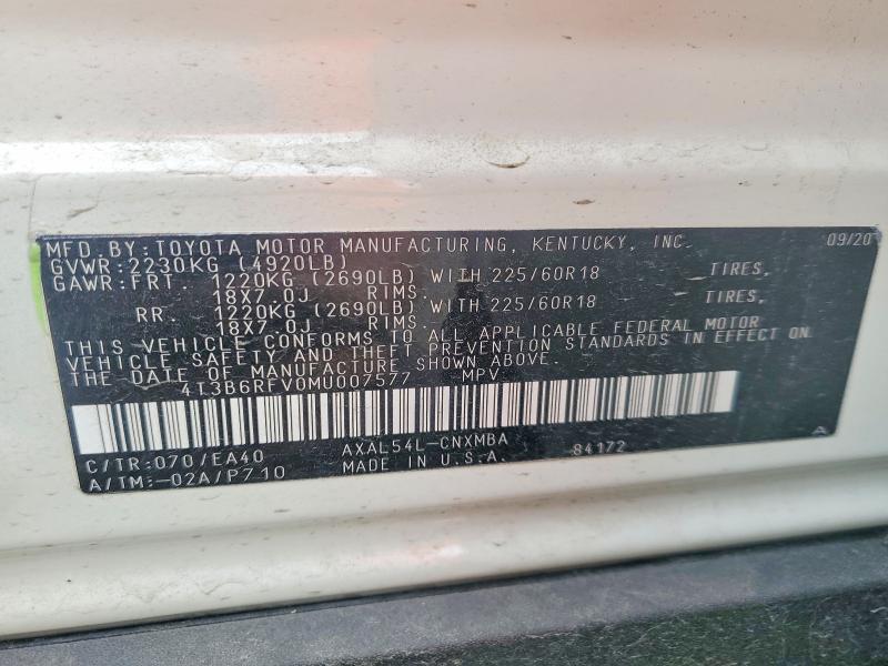 2021 Toyota Rav4 Hybrid xle Premium