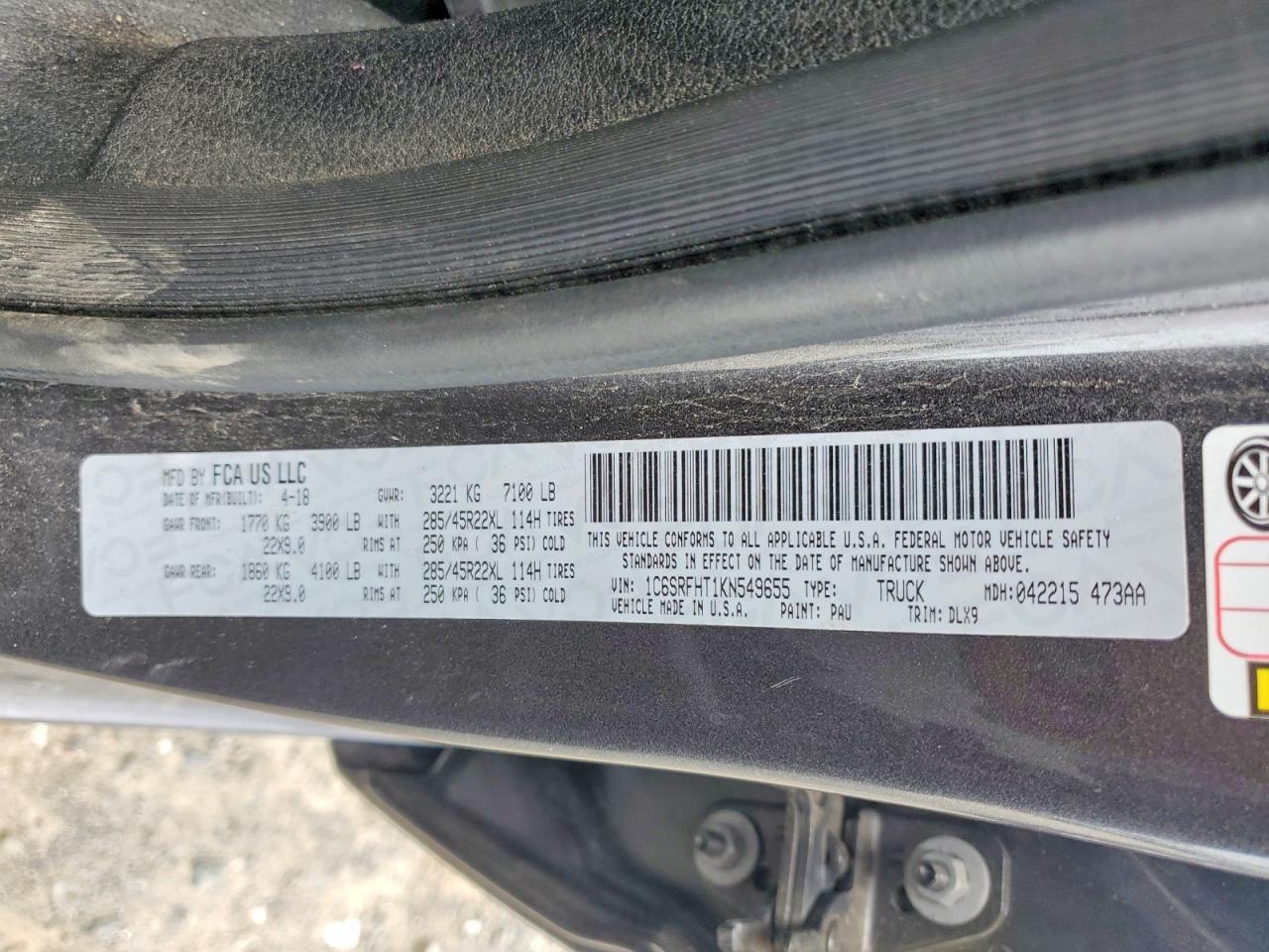 2019 Dodge RAM 1500 Limited
