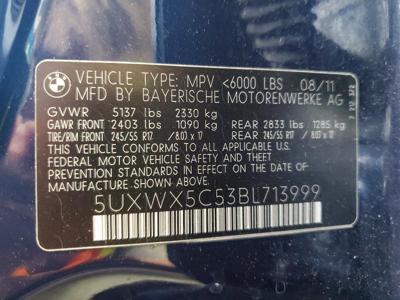 2011 BMW X3 Xdrive28i