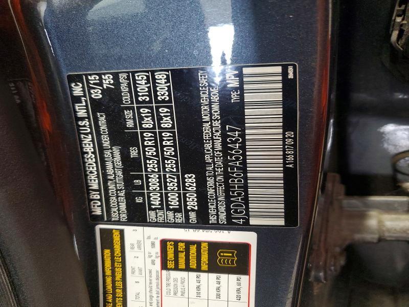 2015 Mercedes-Benz Ml 350 4matic