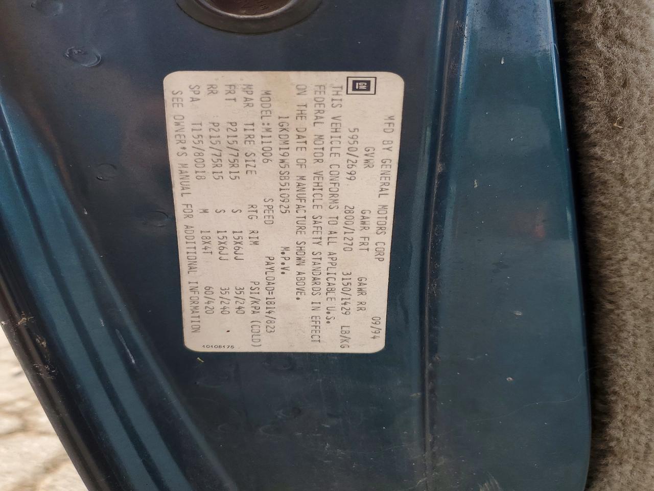 1995 GMC Safari XT