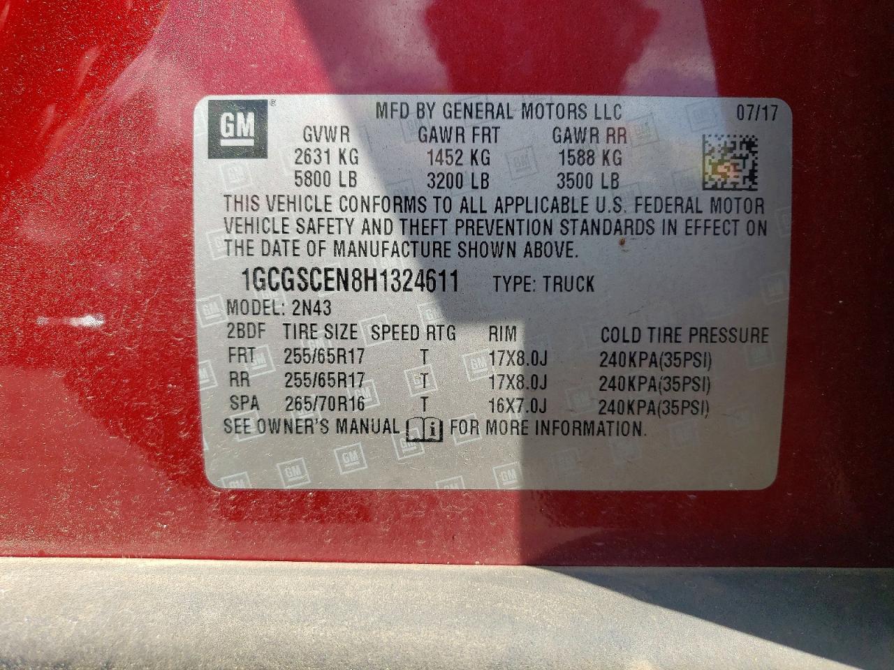 2017 Chevrolet Colorado LT