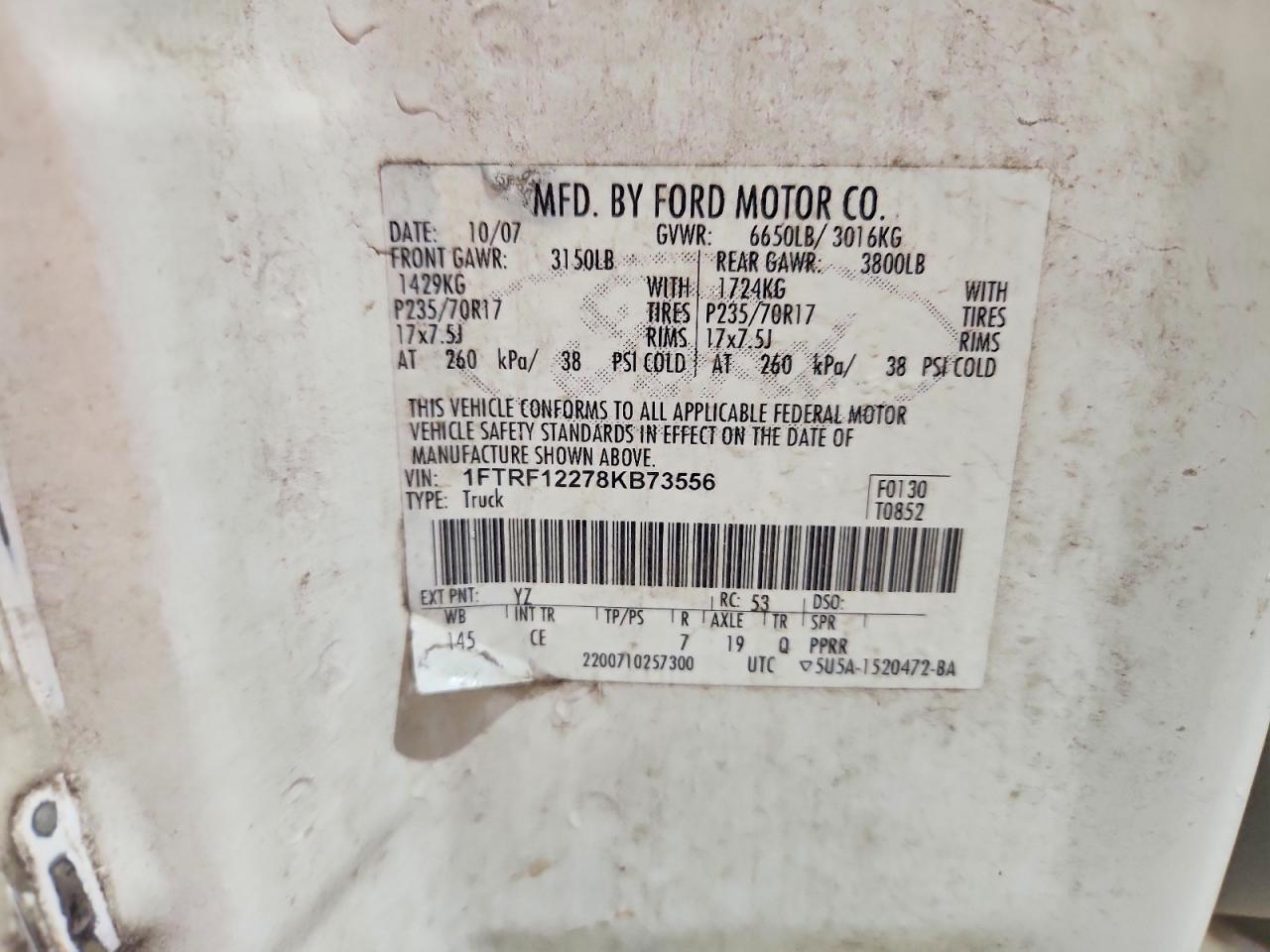 2008 Ford F150