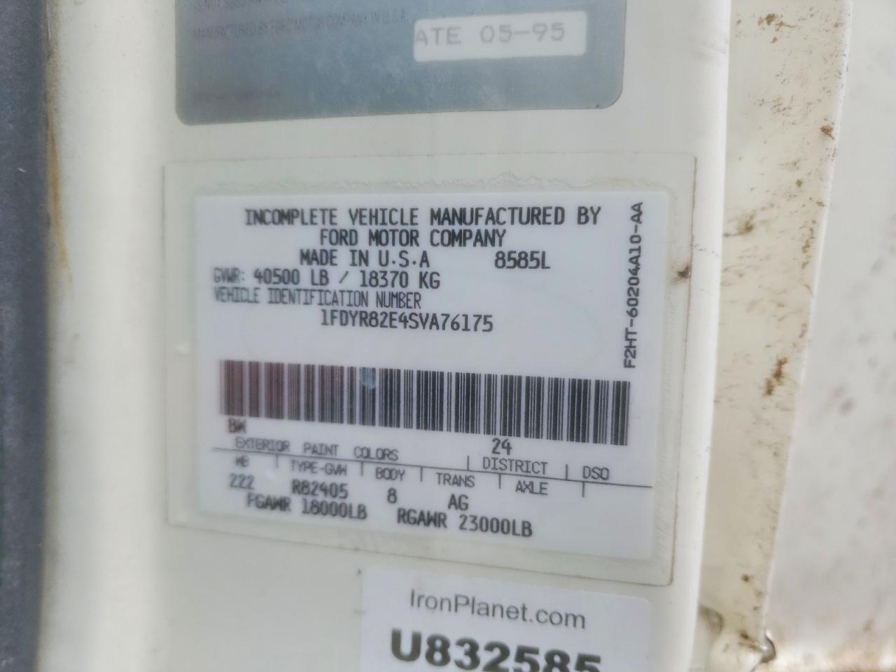 1995 Ford LN8000 Sewer Jetter Truck