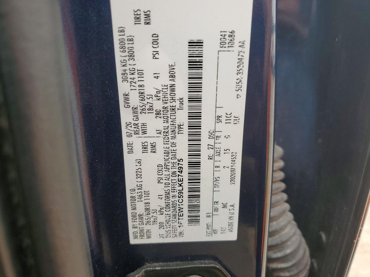 2020 Ford F150 Supercrew