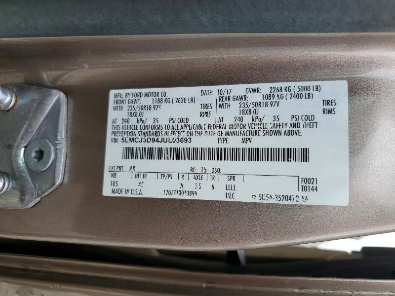 2018 Lincoln Mkc Reserve