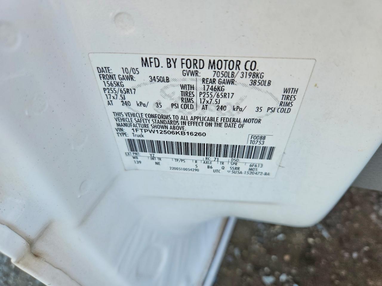 2006 Ford F150 Supercrew