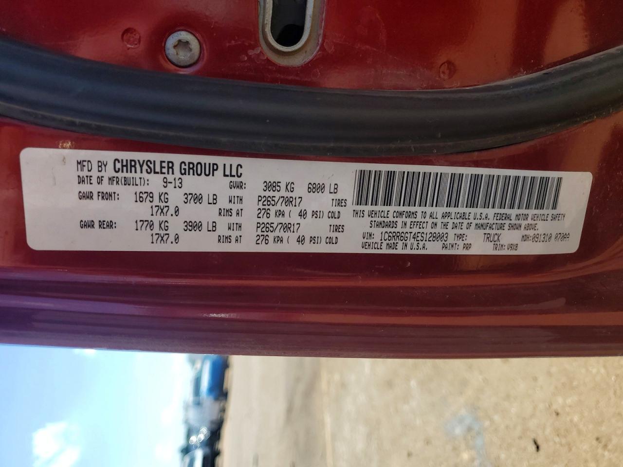 2014 Dodge RAM 1500 SLT