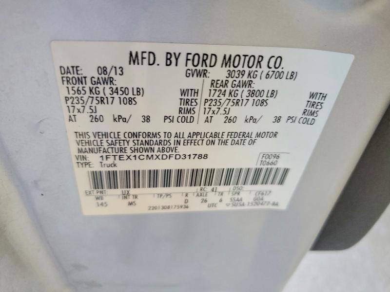 2013 Ford F150 Super cab