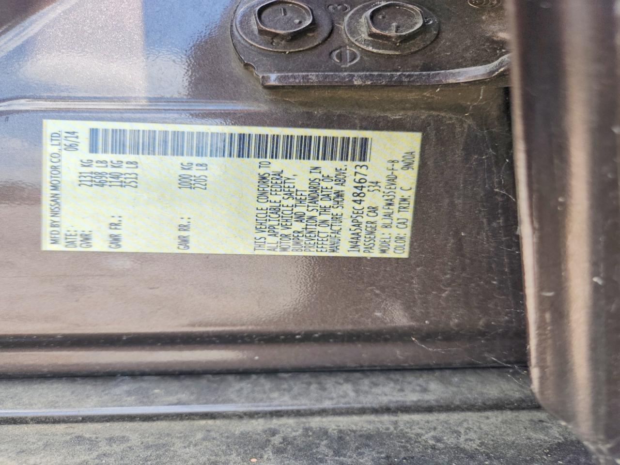 2014 Nissan Maxima 3.5 s