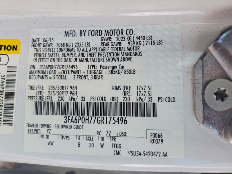 2016 Ford Fusion se