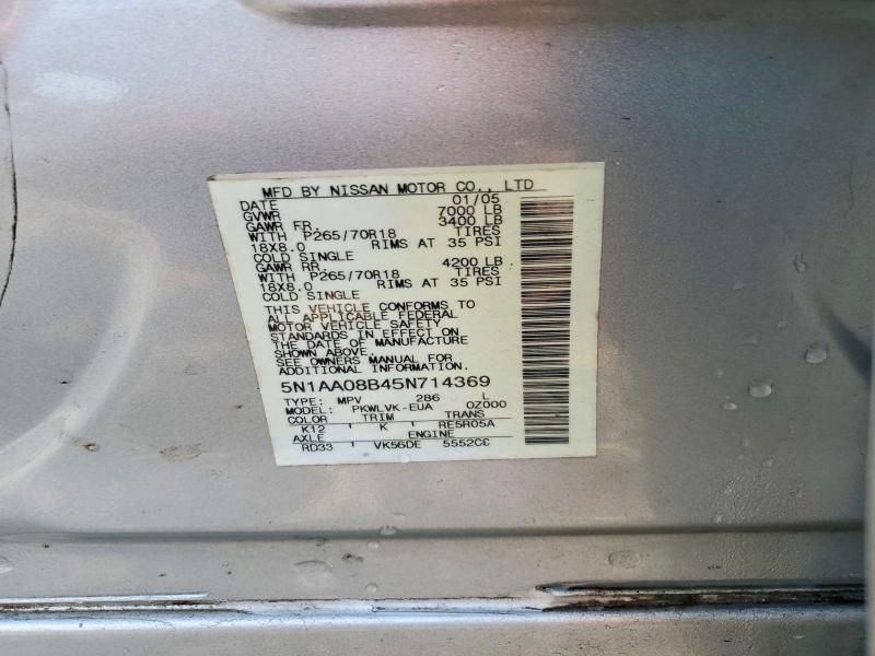 2005 Nissan Armada Se/le
