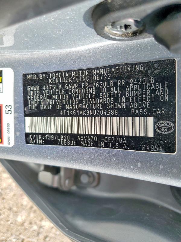 2022 Toyota Camry xse
