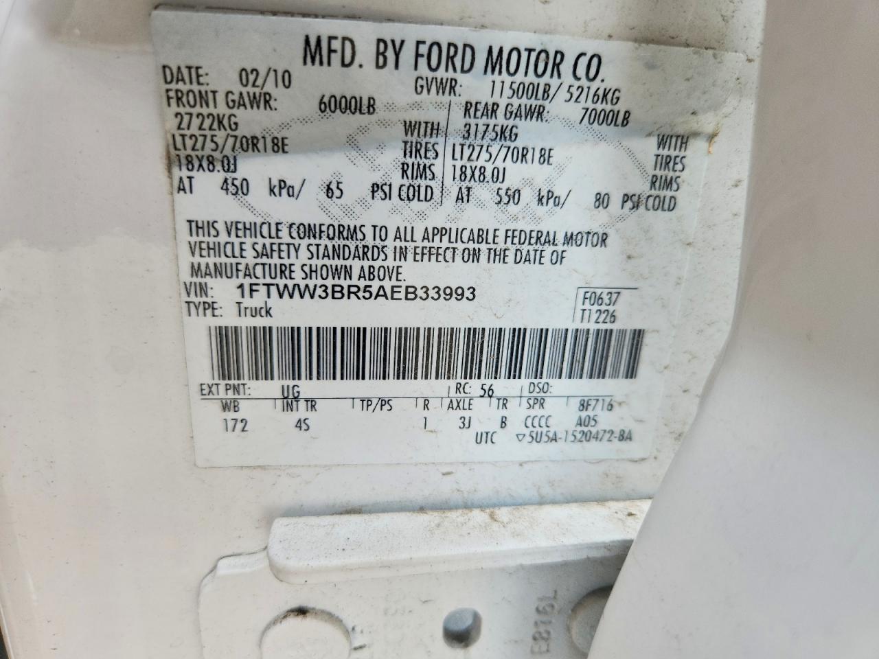 2010 Ford F350 Super Duty