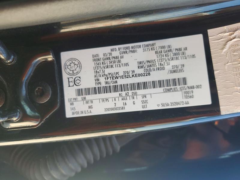 2020 Ford F150 Supercrew