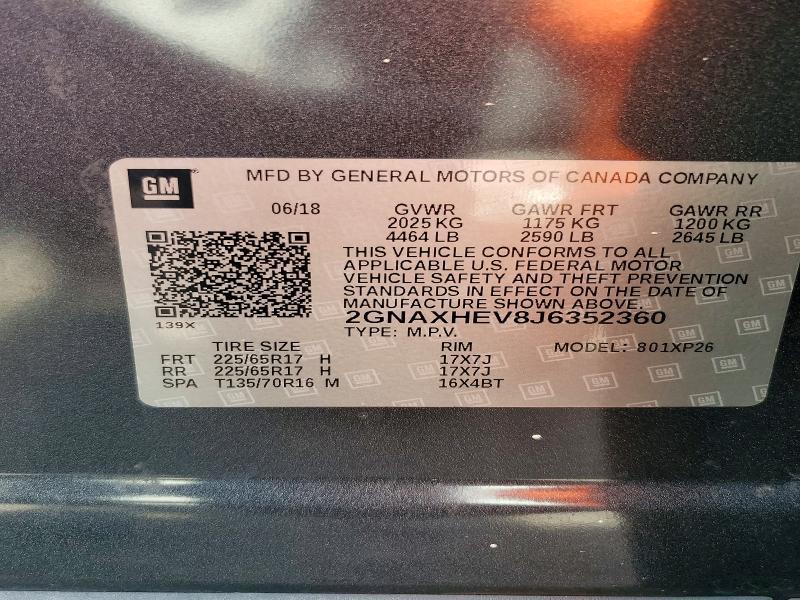 2018 Chevrolet Equinox ls