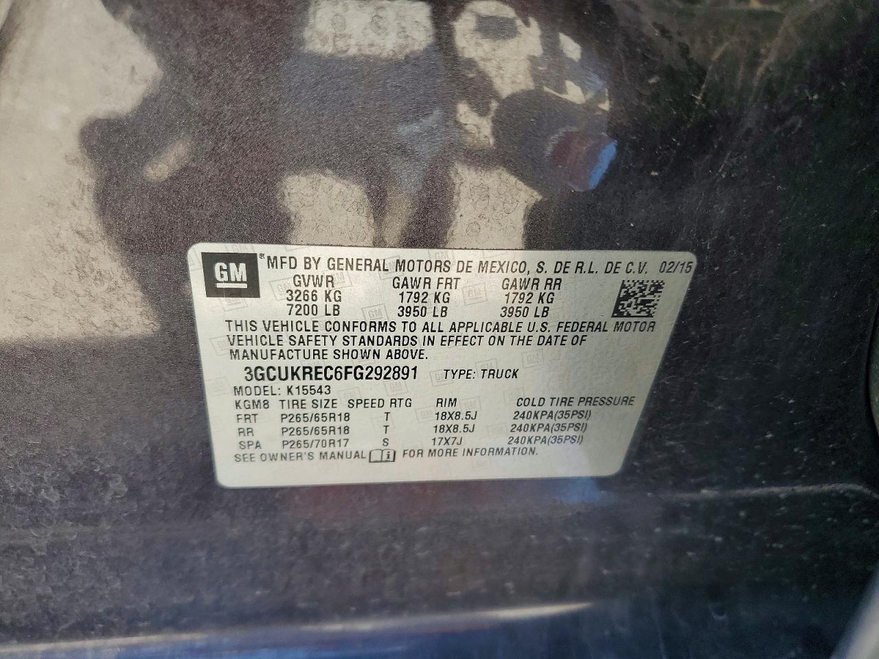 2015 Chevrolet Silverado K1500 LT