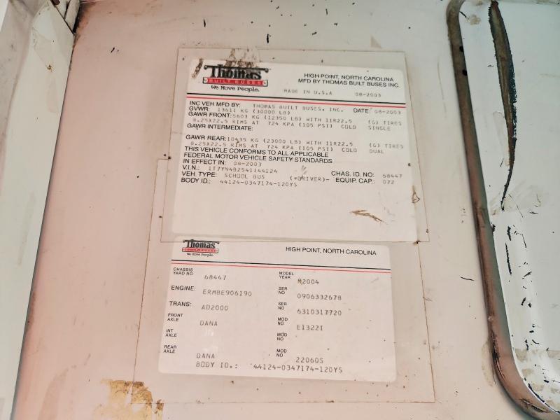 2004 Thomas School Bus-School Bus