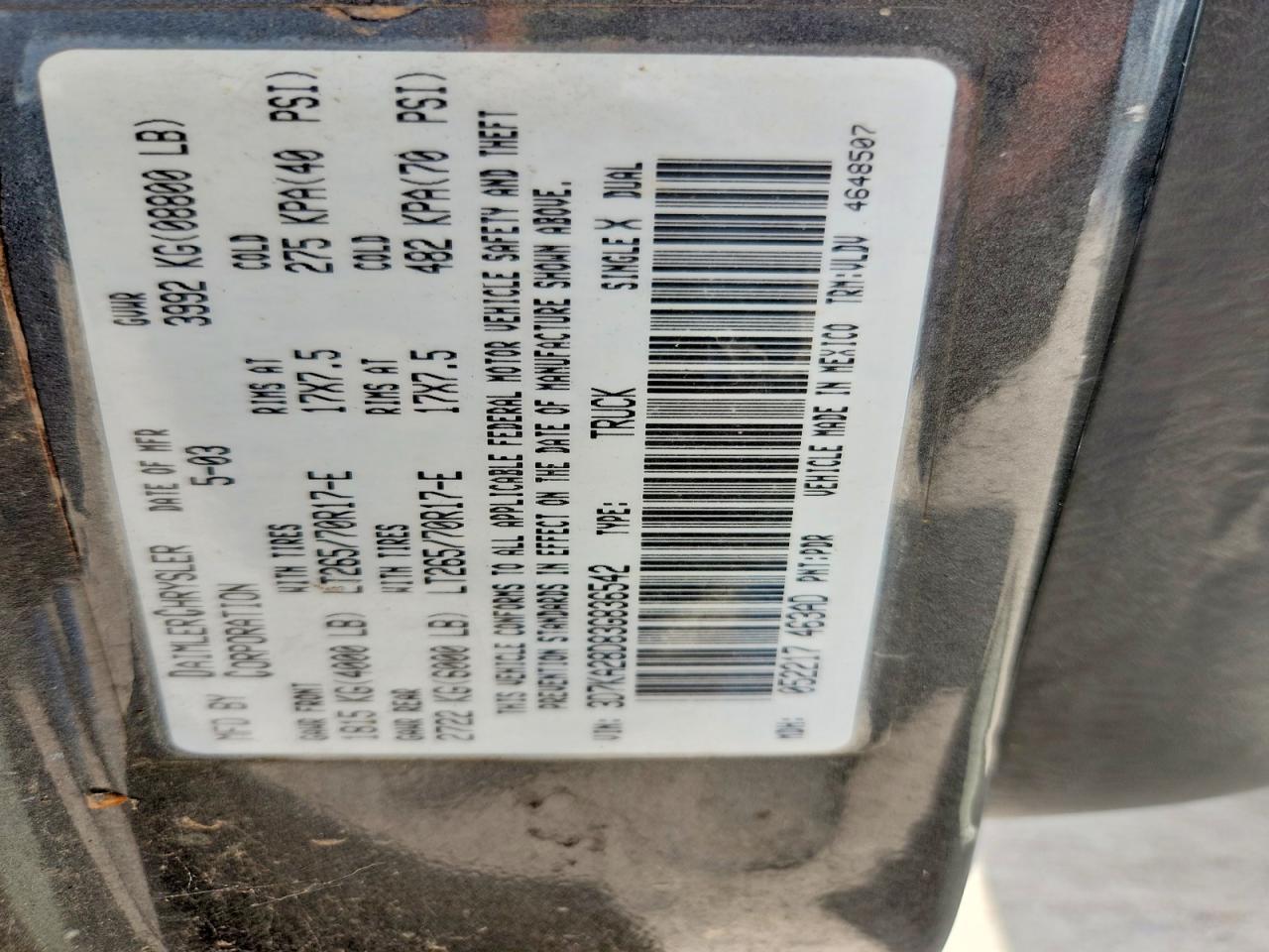 2003 Dodge RAM 2500 ST