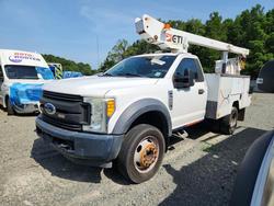 Ford salvage cars for sale: 2017 Ford F450 Super Duty Bucket Truck