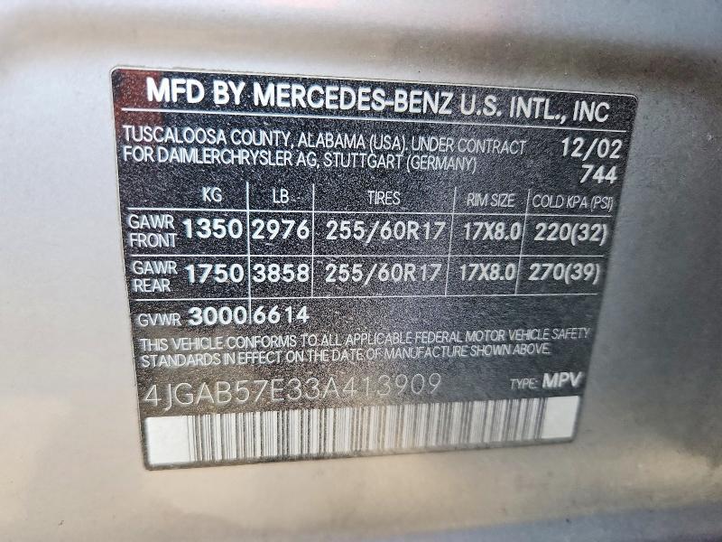 2003 Mercedes-Benz Ml 350