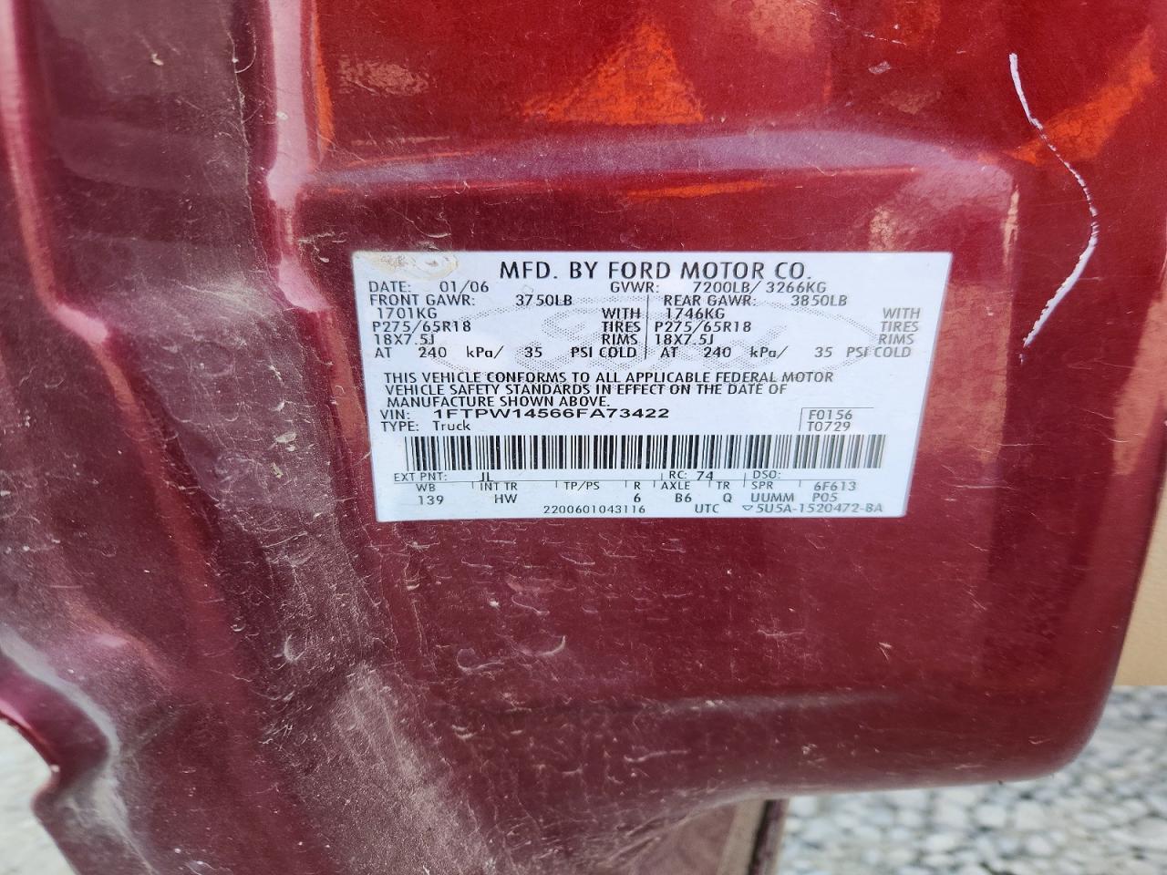 2006 Ford F150 Supercrew