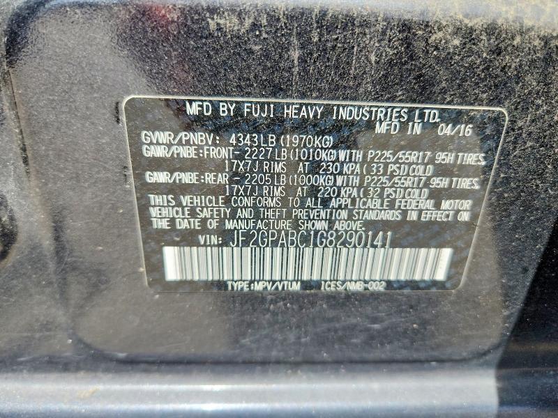 2016 Subaru Crosstrek Premium