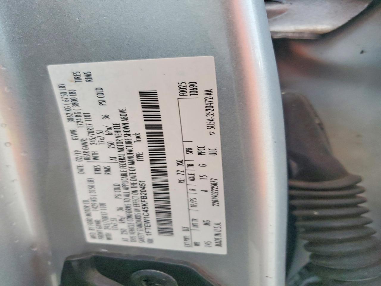2019 Ford F150 Supercrew