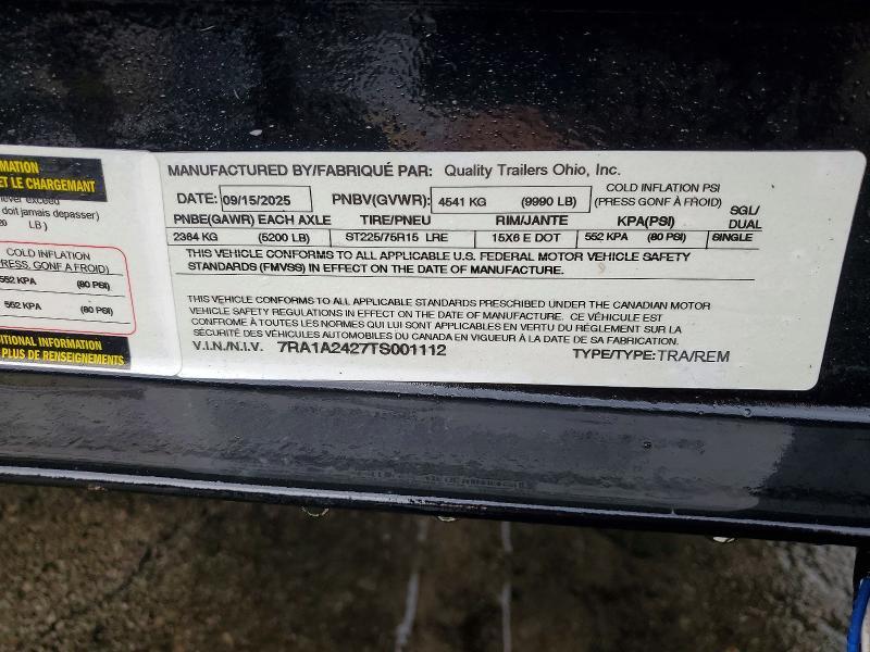 2026 Quality Equipment Trailer