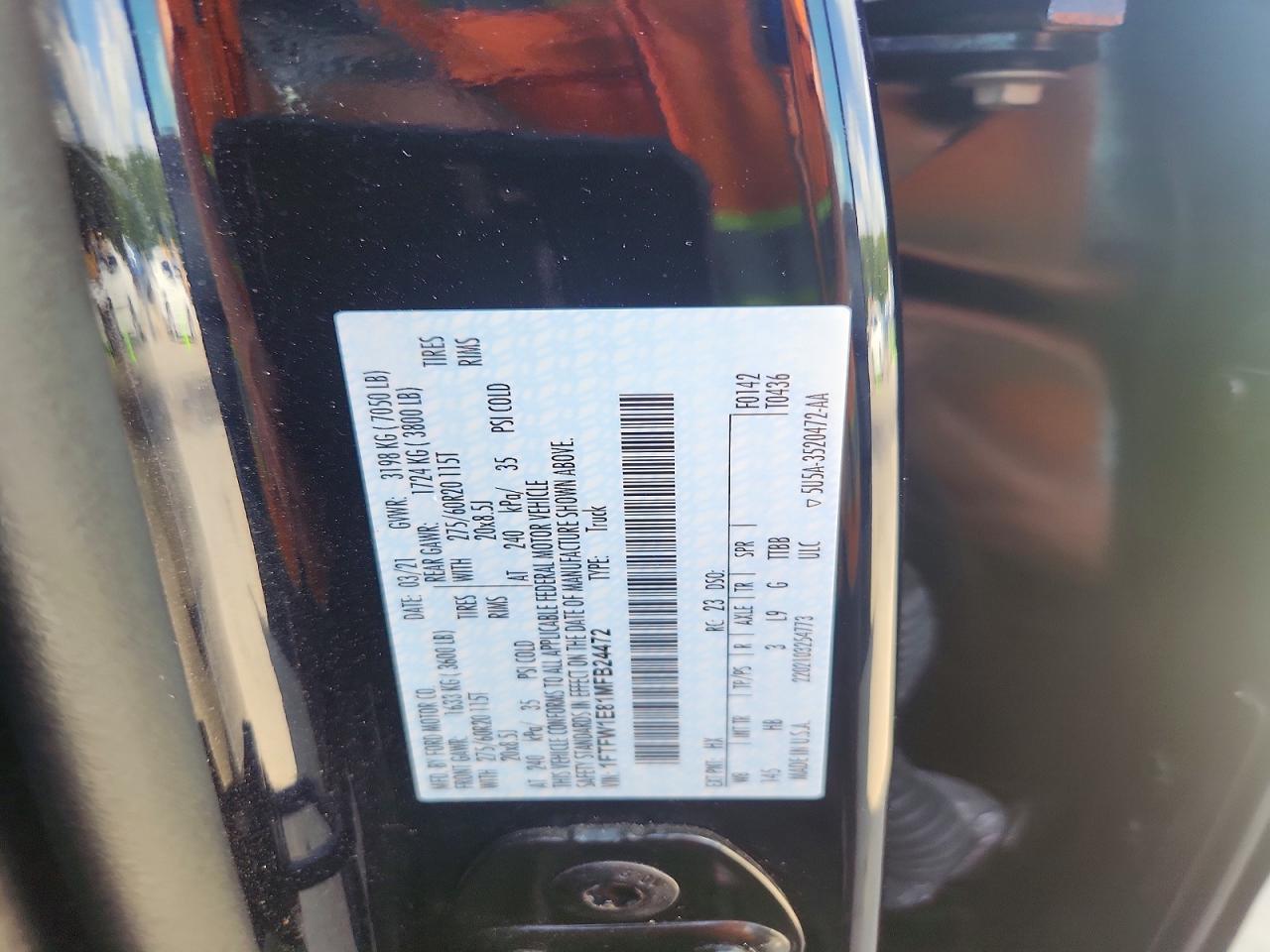 2021 Ford F150 Supercrew