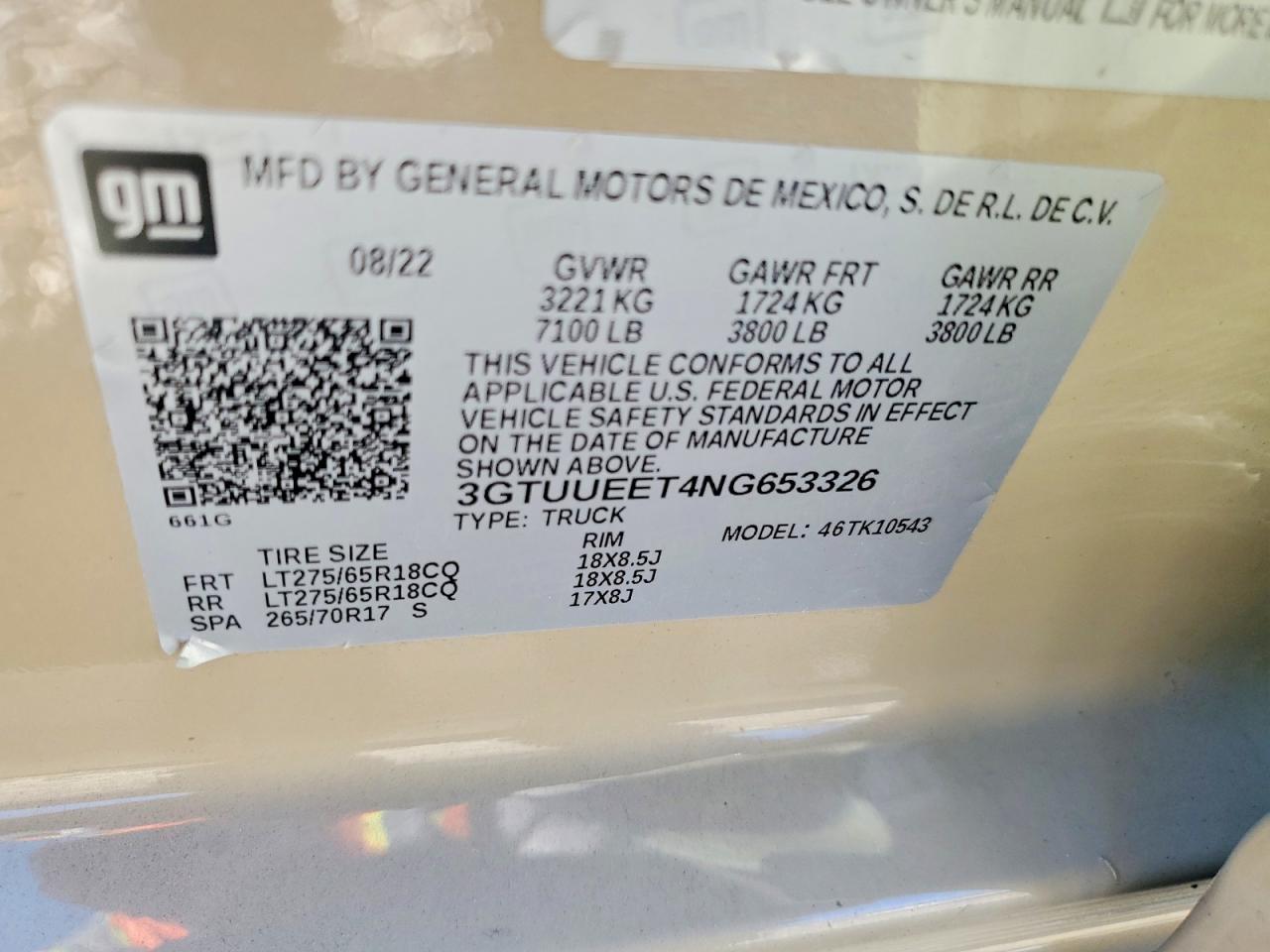 2022 GMC Sierra K1500 AT4