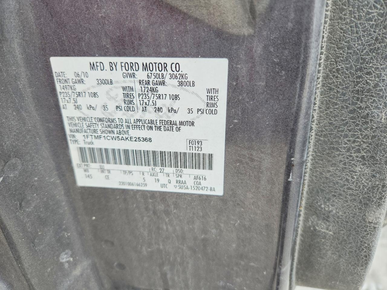 2010 Ford F150