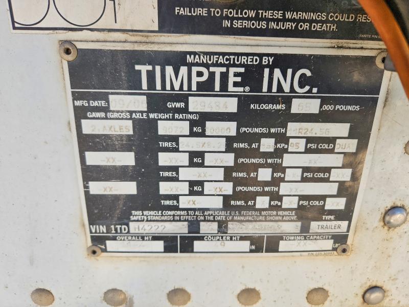 2007 Timpte Te Grain Trailer