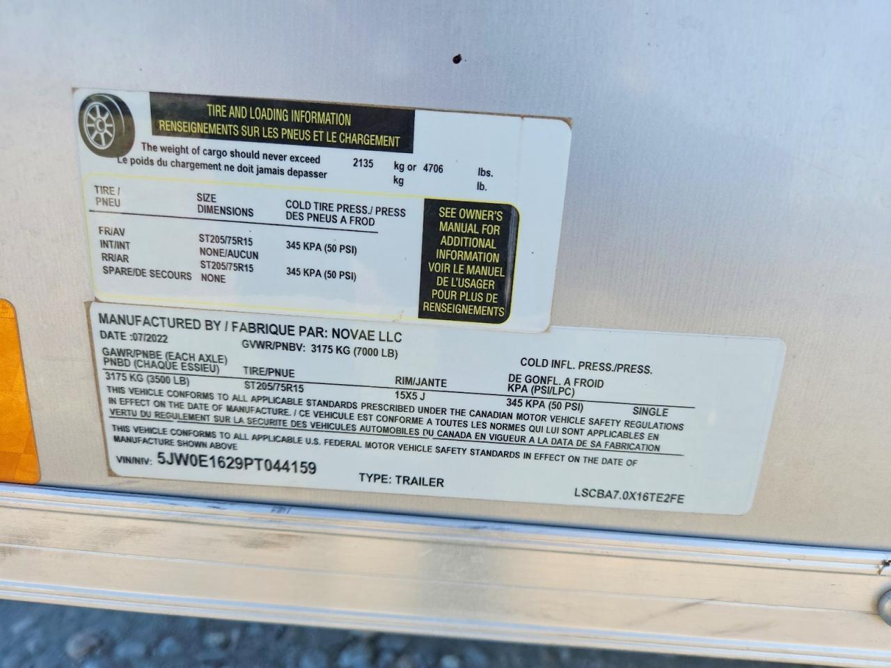 2023 Look LSCBA7.0X16TE2FE Enclosed Cargo Trailer