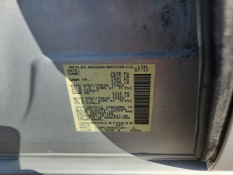 2012 Nissan Frontier SV
