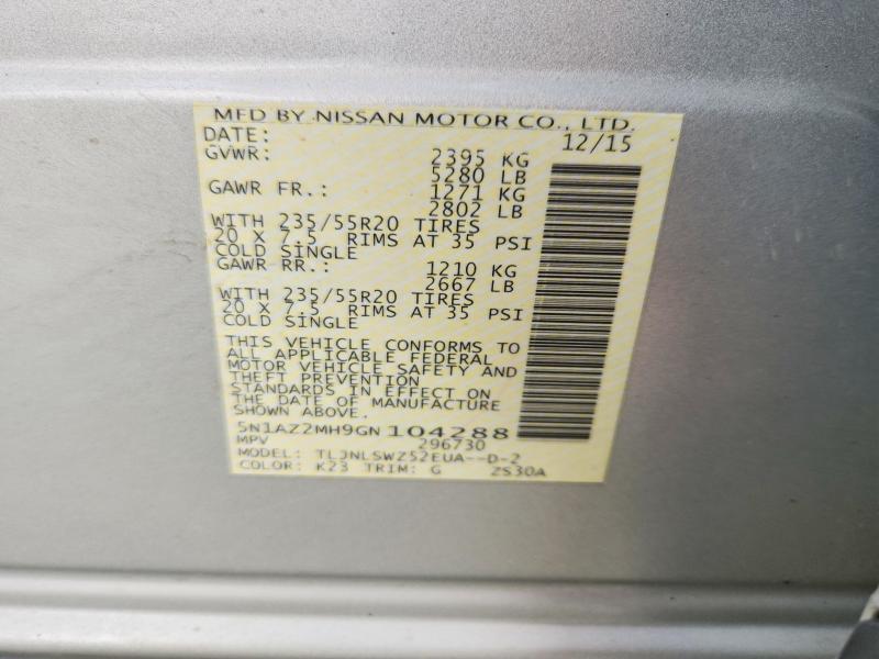 2016 Nissan Murano Platinum