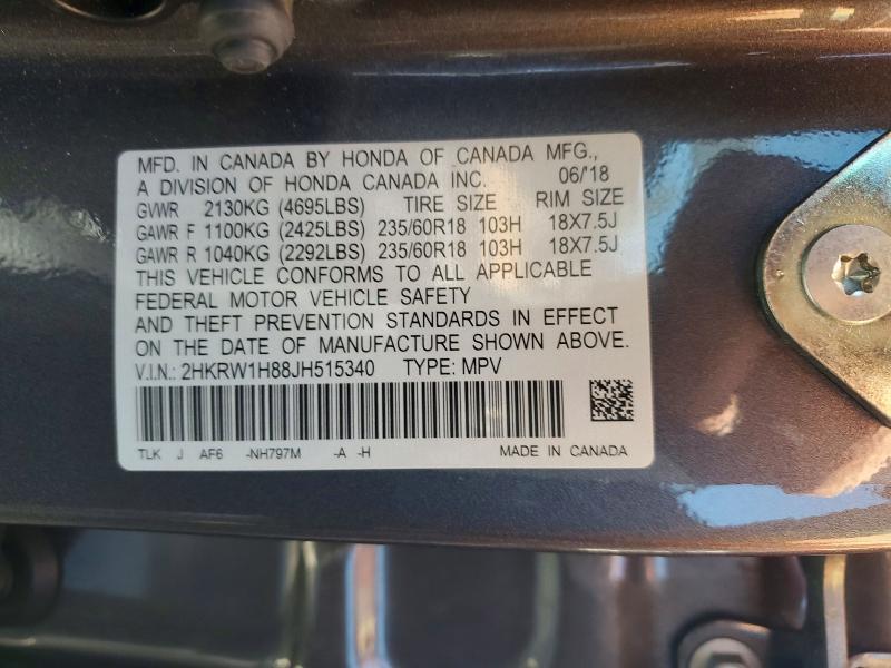 2018 Honda Cr-v exl