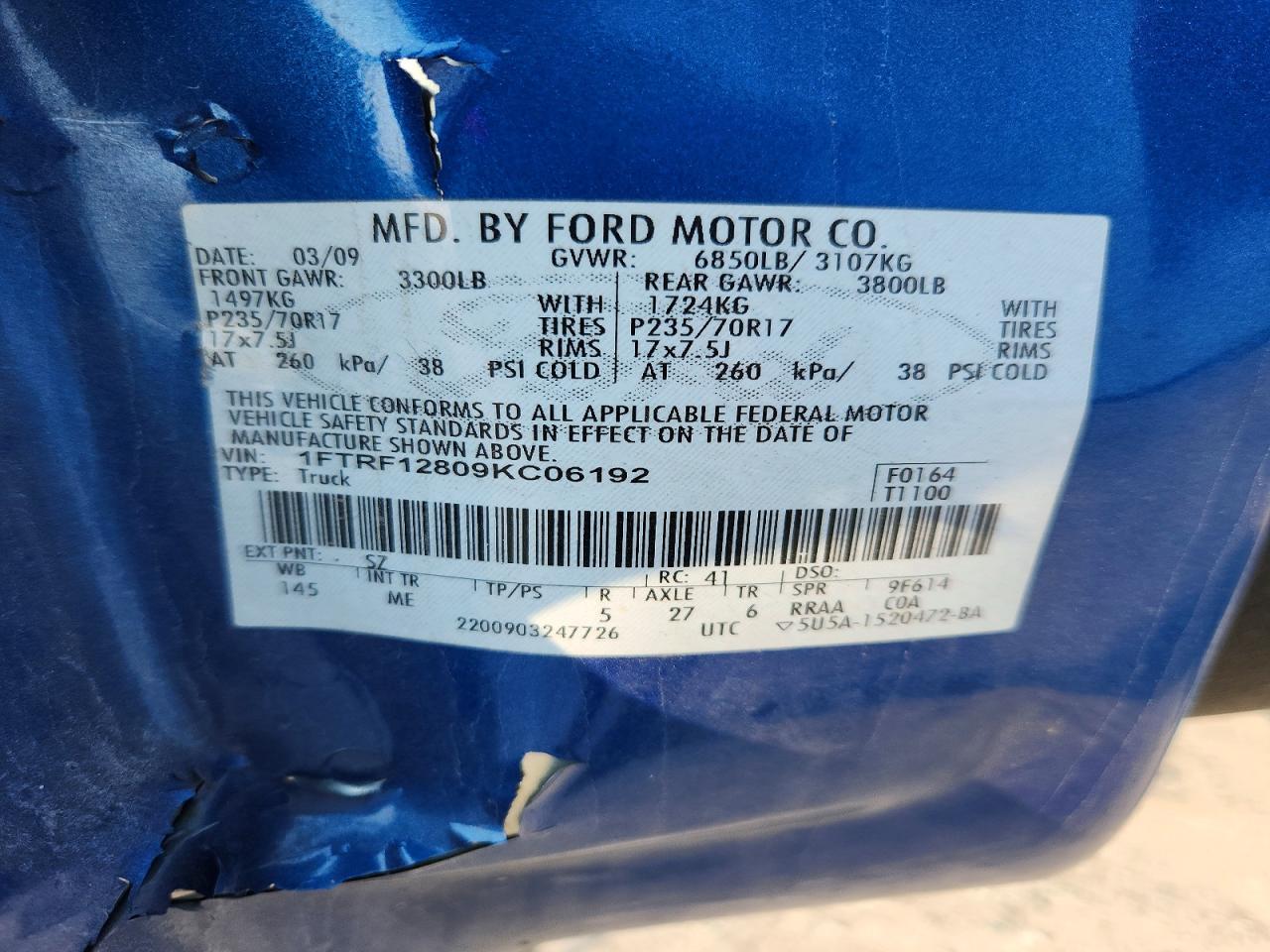 2009 Ford F150