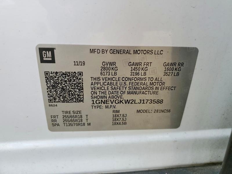 2020 Chevrolet Traverse lt