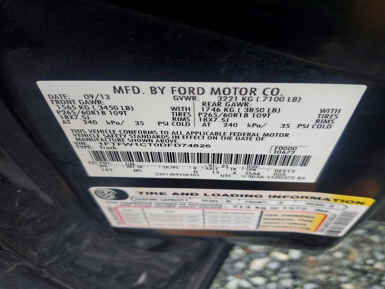 2013 Ford F150 Supercrew