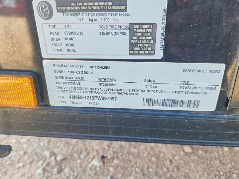 2023 MP 6X12SA Concession Trailer
