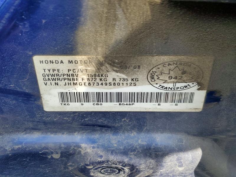 2009 Honda Fit Dx-a