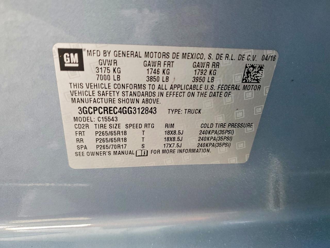 2016 Chevrolet Silverado C1500 LT