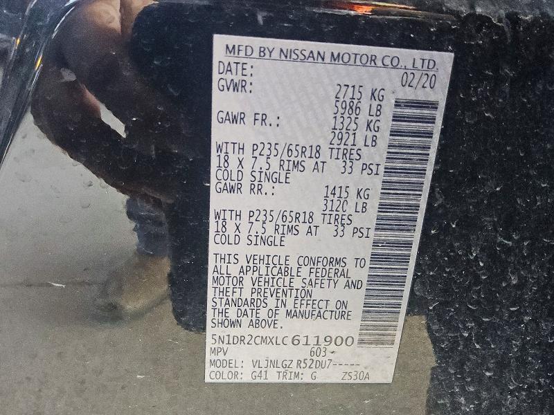 2020 Nissan Pathfinder sl