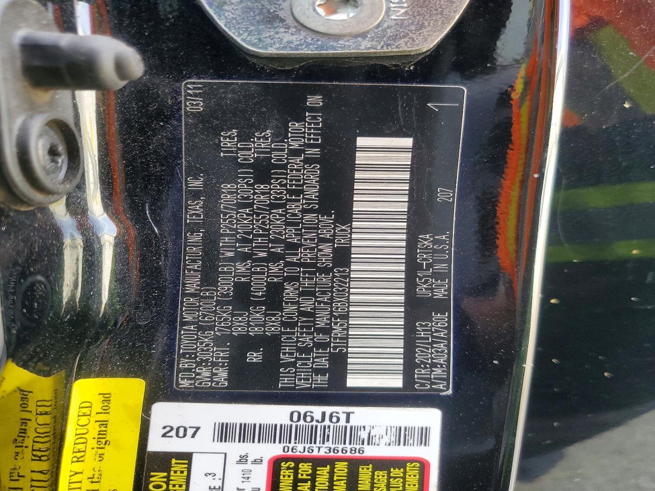 2011 Toyota Tundra Double Cab SR5