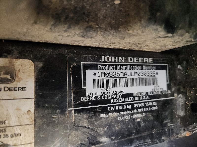 2020 John Deere 830