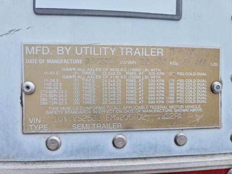 2014 Utility Trailer Manufactu Trailer-Refrigerated Van Trailer