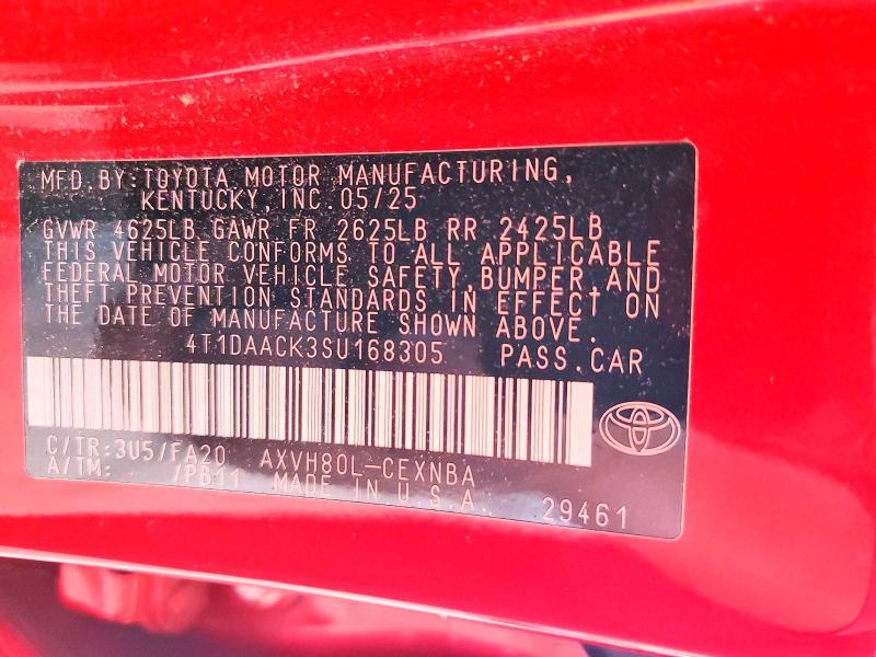 2025 Toyota Camry le
